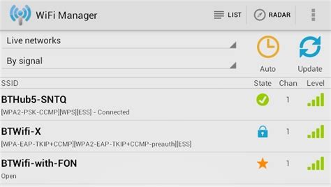 List; /** * This class provides the primary API for managing all aspects of Wi-Fi * connectivity. . Android wifimanager